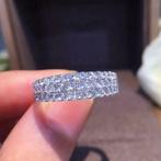 Nieuwe ring, diamant tester positief, Nieuw, Met edelsteen, 17 tot 18, Dame