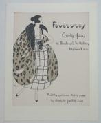 originele pochoir litho met reclame Fourrures Guelis freres, Envoi