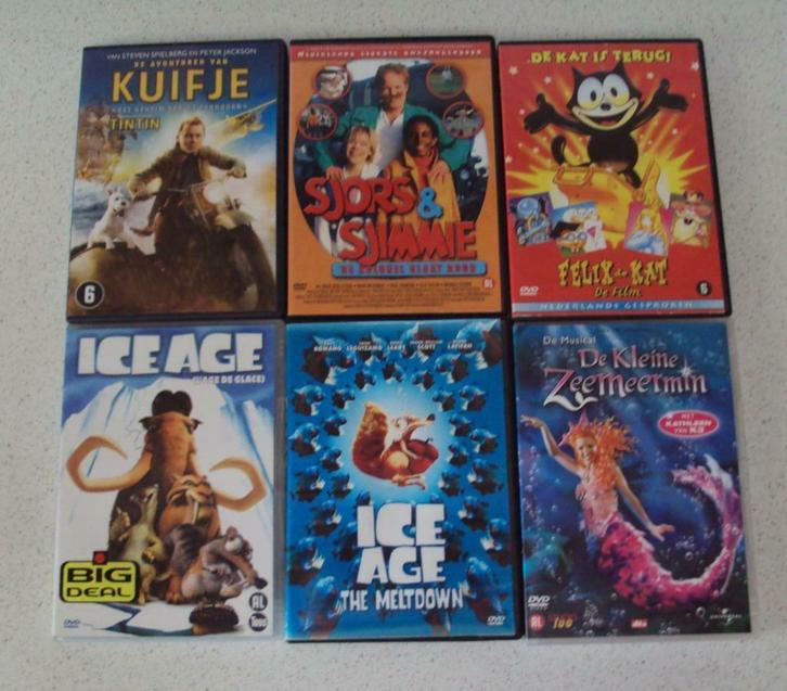 5 Kinder DVD's  in prima staat!, Cd's en Dvd's, Dvd's | Actie, Overige genres, Alle leeftijden, Ophalen of Verzenden