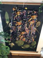 Vintage rok vogels kleurtjes, Enlèvement ou Envoi, Porté, Taille 42/44 (L), Sous le genou