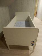 vintage wit kinderbedje, Kinderen en Baby's, Ophalen, Gebruikt, Minder dan 140 cm, Matras