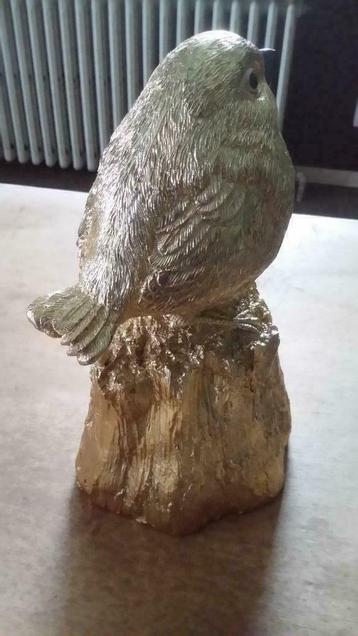 Decoratie gouden vogel, Huis en Inrichting, Ophalen of Verzenden, Nieuw