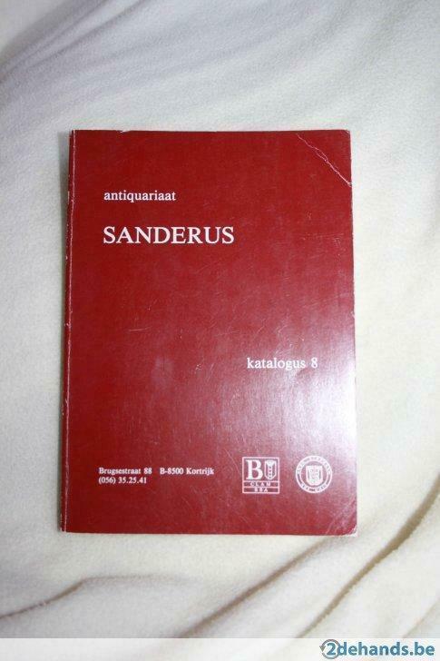 Antiquariaat Sanderus – Katalogus 8  Van F. Devoe, Livres, Dictionnaires, Utilisé, Enlèvement ou Envoi