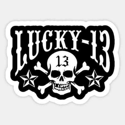 lucky 13 sticker, Motos, Accessoires | Autocollants, Enlèvement ou Envoi