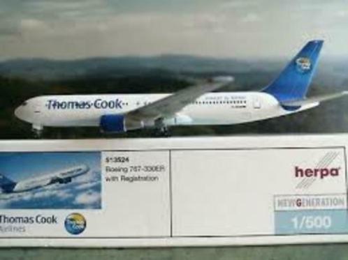 HERPA 513524 BOEING 767-330ER THOMAS COOK ECHELLE 1/500, Hobby en Vrije tijd, Modelbouw | Vliegtuigen en Helikopters, Nieuw, Vliegtuig