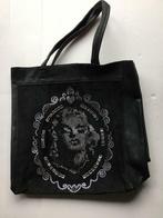 Handtas zwarte lederlook shopping bag, Verzenden, Zo goed als nieuw, Zwart, Overige merken