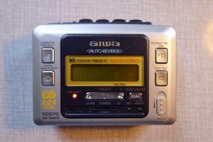Walkman / baladeur cassette & radio am / fm, Aiwa, Cd's en Dvd's, Cassettebandjes, Ophalen
