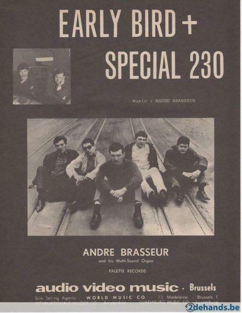 andré brasseur  10 stuks bladmuziek (9 € / ex.), Musique & Instruments, Partitions, Utilisé, Autres genres, Envoi