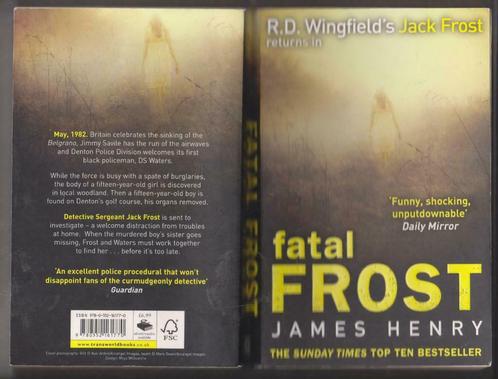 Fatal Frost by James Henry, Boeken, Taal | Engels, Zo goed als nieuw, Fictie, Ophalen of Verzenden