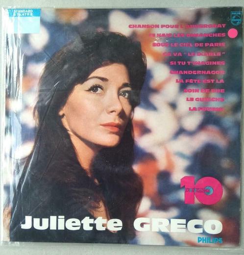 Juliette Gréco “10 ans de chansons”  – 10” LP, Cd's en Dvd's, Vinyl | Pop, 1960 tot 1980, 10 inch, Ophalen of Verzenden