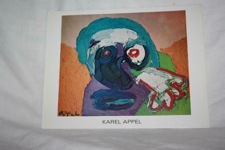 Aankondiging tentoonstelling Karel Appel      uit1977, Boeken, Kunst en Cultuur | Beeldend, Nieuw, Schilder- en Tekenkunst, Ophalen of Verzenden