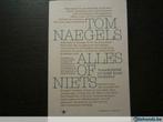 Alles of niets-Vlaanderen op zoek naar zichzelf-Tom Naegels, Boeken, Gelezen, Ophalen of Verzenden