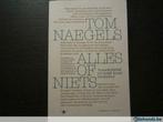 Alles of niets-Vlaanderen op zoek naar zichzelf-Tom Naegels, Boeken, Ophalen of Verzenden, Gelezen