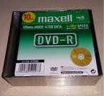 DVD-R Maxell Pro-X 4.7 gb - 120 min - (10 DVD vierges), Informatique & Logiciels, Enlèvement ou Envoi, Neuf, Dvd
