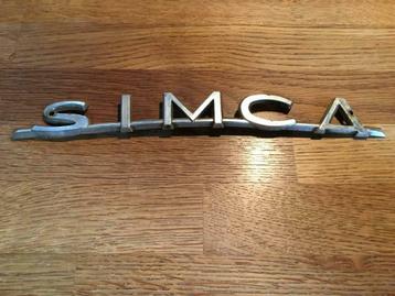 oldtimer SIMCA embleem motorkap modellen begin '60s, Envoi, Utilisé, Pièces Oldtimer ou Ancêtre, Capot moteur