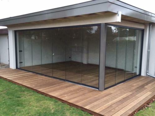 Goedkope en/of luxe glaswand, 64, 82, 98, of 104 cm breed, Tuin en Terras, Tuinmeubel-accessoires, Nieuw, Ophalen of Verzenden