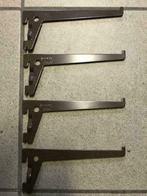 4 Platte steunen/plankendragers - 20cm (prijs/stuk) (zn4119), Ophalen of Verzenden, Zo goed als nieuw