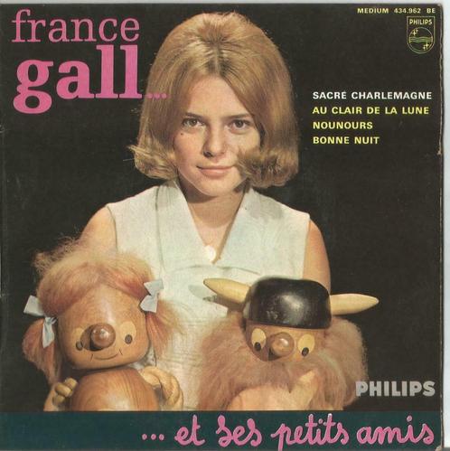 45T France Gall Sacré Charlemagne Philips France 1964, CD & DVD, Vinyles Singles, Single, Pop, 7 pouces, Enlèvement ou Envoi