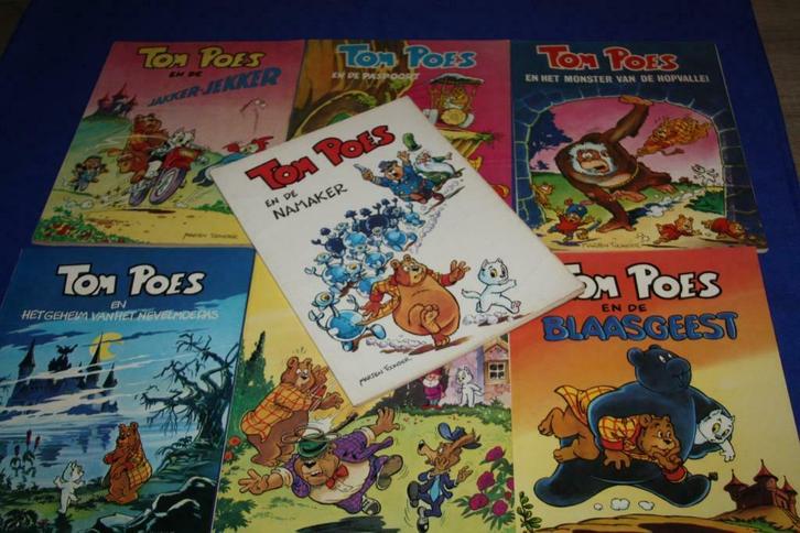 Lot 7 strips Tom Poes ( Marten Toonder ) 1e drukken, Boeken, Stripverhalen, Gelezen, Meerdere stripboeken, Ophalen of Verzenden
