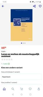 Leren en werken als maatschappelijk assistent, Ophalen of Verzenden, Zo goed als nieuw, Geschiedenis, Van In