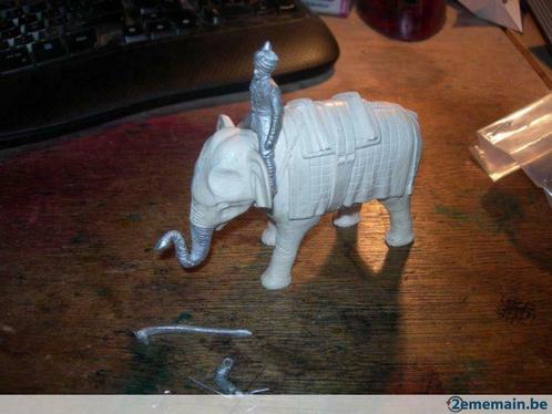 Figurine elephant + cornac 54mm Résin + plomb, Hobby & Loisirs créatifs, Modélisme | Autre, Neuf