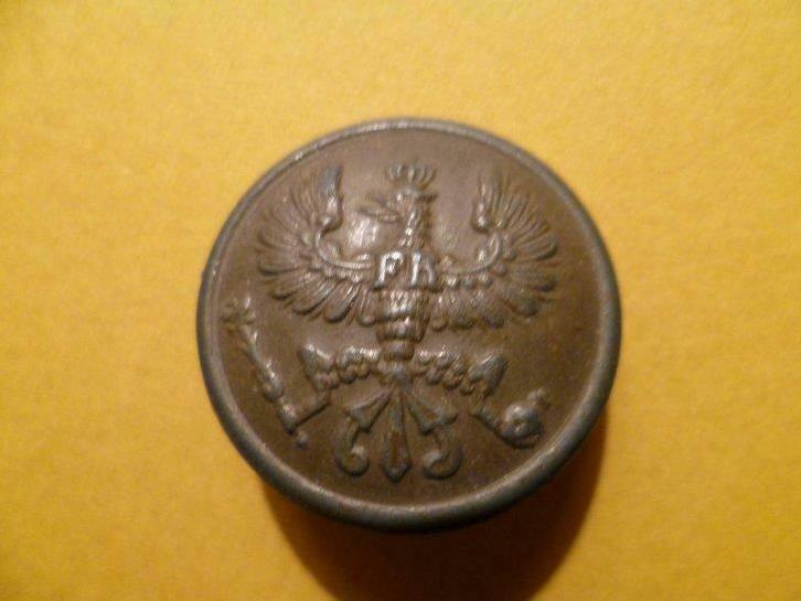 Deutsches Reich, Preussen, Pruisen, uniformknoop 1871-1918, Verzamelen, Militaria | Algemeen, Verzenden
