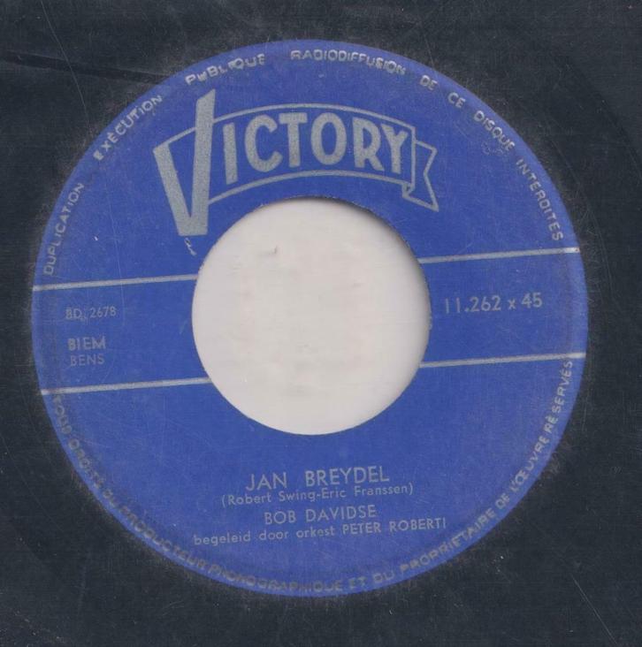 Bob Davidse – Jan Breydel / 26 Mijl - Single, Cd's en Dvd's, Vinyl Singles, Gebruikt, Single, Nederlandstalig, 7 inch, Ophalen of Verzenden