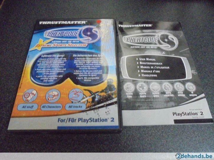 Playstation 2 Thrustmaster Cheatcode playstation 2 (orig-com, Games en Spelcomputers, Spelcomputers | Sony PlayStation 2, Gebruikt