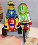 Playmobil Moto + Quad, Utilisé, Enlèvement ou Envoi, Playmobil en vrac