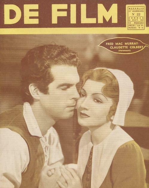 De Film (weekblad, jaargang 11, n° 22, 1937, Patria), Livres, Journaux & Revues, Enlèvement ou Envoi