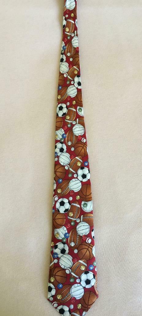 Stropdas Sportballen - The Windsor Collection Tie Rack - zij, Kleding | Heren, Stropdassen, Nieuw, Met patroon, Bruin, Ophalen of Verzenden