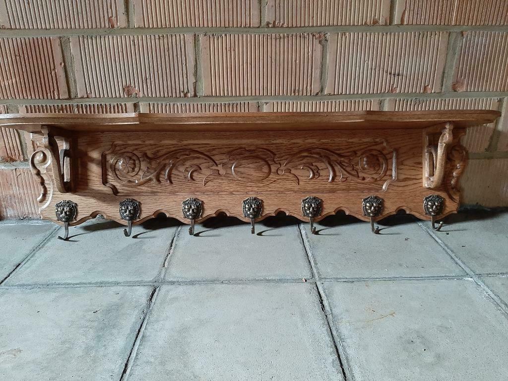 Kapstok (Eik) als nieuw groot model. Zware uitvoering, Ophalen, Zo goed als nieuw, Hout