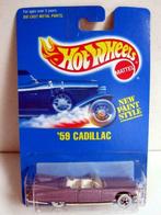 '59 Cadillac Lavande  Hot Wheels #266 New Paint Style 1991, New Paint Style Blister, Voiture, Enlèvement ou Envoi, Neuf