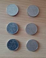6 munten 1/2 franc zaaier 1966,67,68,73,74 en 75 Frankrijk, Setje, Frankrijk, Ophalen of Verzenden