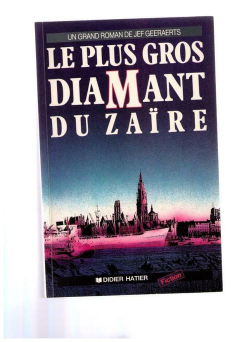 Le plus gros diamant du Zaïre,fiction de Jef Geeraerts 1988, Livres, Policiers, Utilisé, Enlèvement ou Envoi