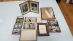 set van 10 kleine VINTAGE metalen FRAMES, Ophalen of Verzenden, Gebruikt