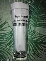 98) Bierglas met grappig opschrift, Collections, Marques de bière, Enlèvement ou Envoi, Comme neuf, Verre ou Verres