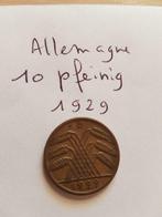 10 pfennig de 1929, Enlèvement ou Envoi, Monnaie en vrac, Allemagne