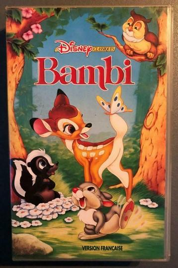 VHS Bambi -, Enlèvement ou Envoi, Dessin animé, Tous les âges, Utilisé