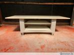 Meuble télé gris avec etagere L 146,H 46,P 60, Gebruikt