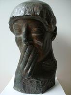 1946 Antoon VAN PARIJS tête de Tijl  jeune homme buste signé, Antiquités & Art, Art | Sculptures & Bois, Enlèvement