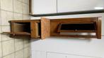 Table de nuit ancienne en chêne avec miroir ouvrant, Maison & Meubles, Bois, Chêne, 75 cm ou plus, Enlèvement