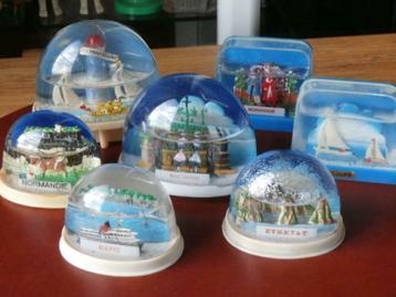 Lot de boules à neige (6pcs) France, Enlèvement ou Envoi, Utilisé, Autres types