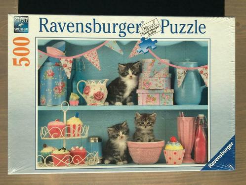 Ravensburger kittens puzzel 500 stukken (NIEUW in folie), Kinderen en Baby's, Speelgoed | Kinderpuzzels, Nieuw, 6 jaar of ouder