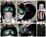 Retro stijl helm, Vespa, oldtimer motorfiets. ( nooit gedrag, Motoren, Ophalen of Verzenden, Nieuw zonder kaartje, L, Overige typen