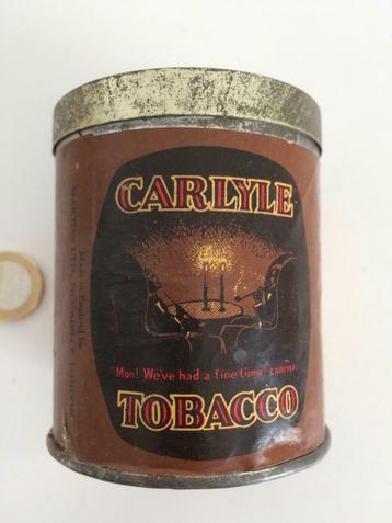 Ancienne boite en fer de tabac "CARYLE TOBACCO", Collections, Enlèvement ou Envoi, Utilisé, Autre, Autres marques