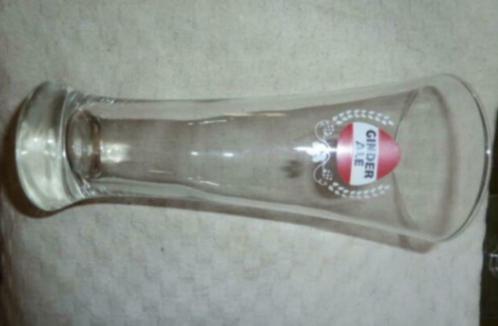 #I bier glas GINDER ALE ' Fluitje ' Brij. Martinas Merchtem, Verzamelen, Glas en Drinkglazen, Nieuw, Bierglas, Ophalen of Verzenden