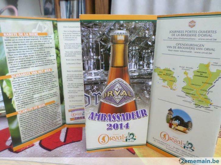 ORVAL -  Livret  Ambassadeur    2014, Verzamelen, Biermerken, Nieuw