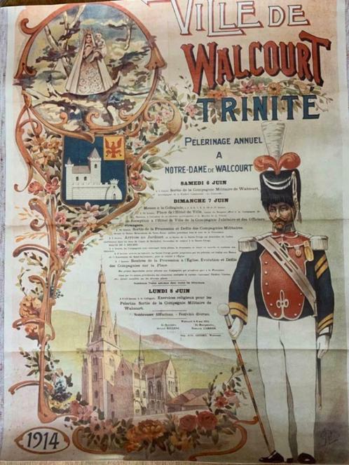Lot de 2 affiches "Trinité-Walcourt", Collections, Posters & Affiches, Enlèvement ou Envoi