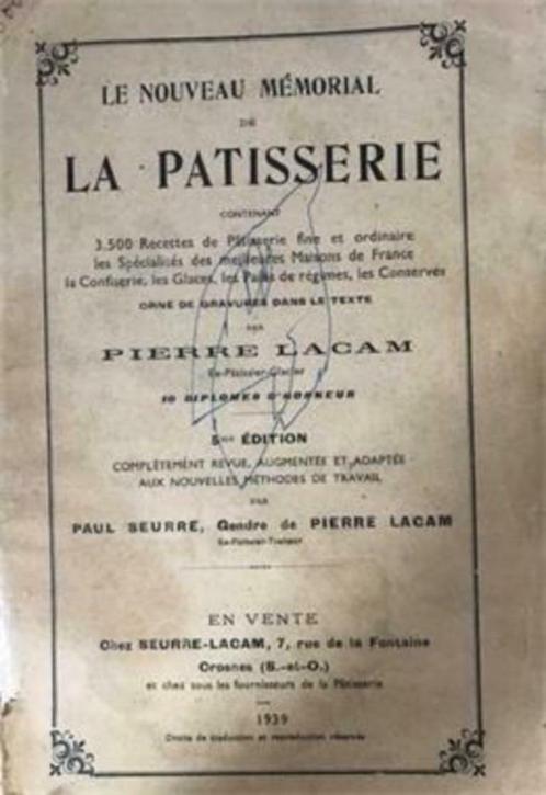 La patisserie, Oud Frans kookboek, Boeken, Kookboeken, Gelezen, Taart, Gebak en Desserts, Ophalen of Verzenden